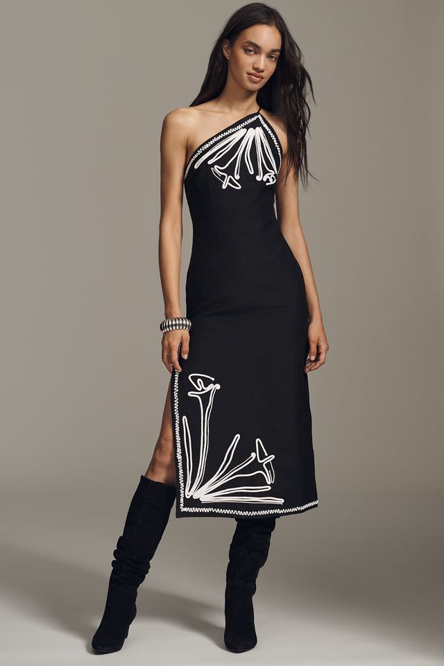 Significant Other Orlah Petite Linen Blend Midi Dress | Anthropologie