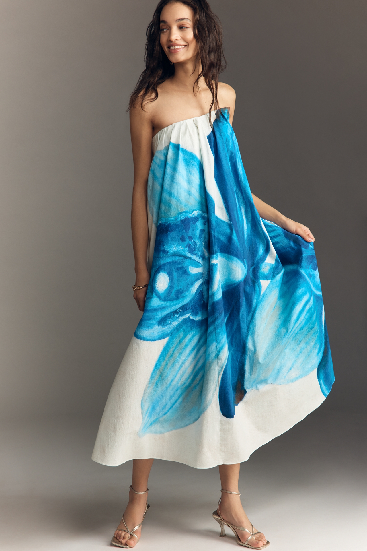 Significant Other Olea Petite Strapless Midi Dress