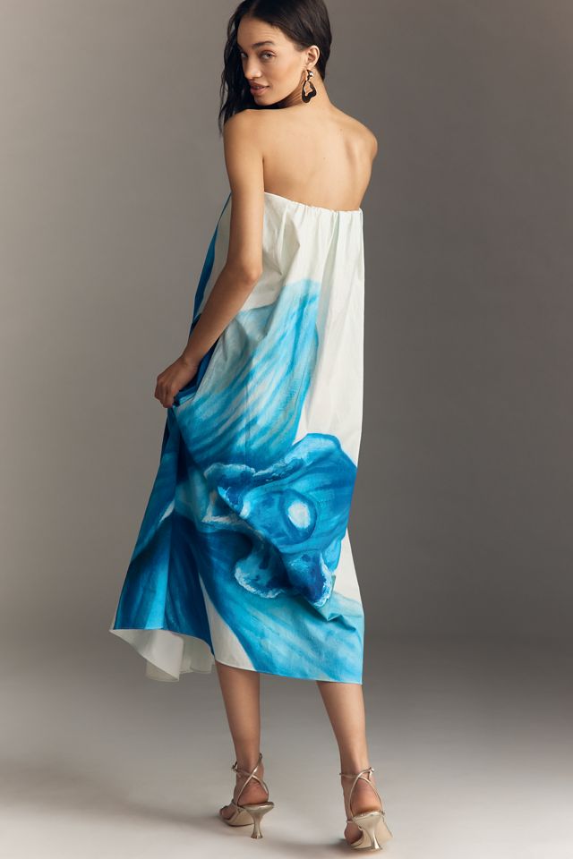 chinese dress ladies Solaris Strapless Maxi Dress