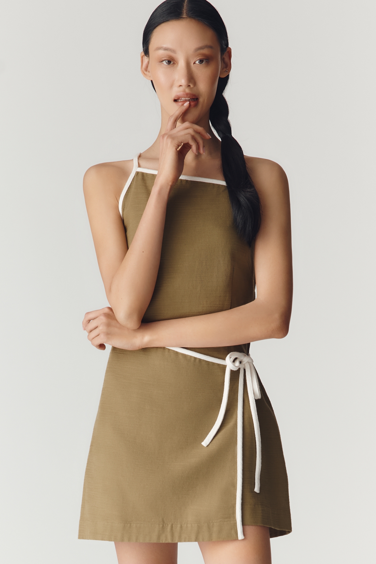 Significant Other Laika Tie-Front Mini Dress