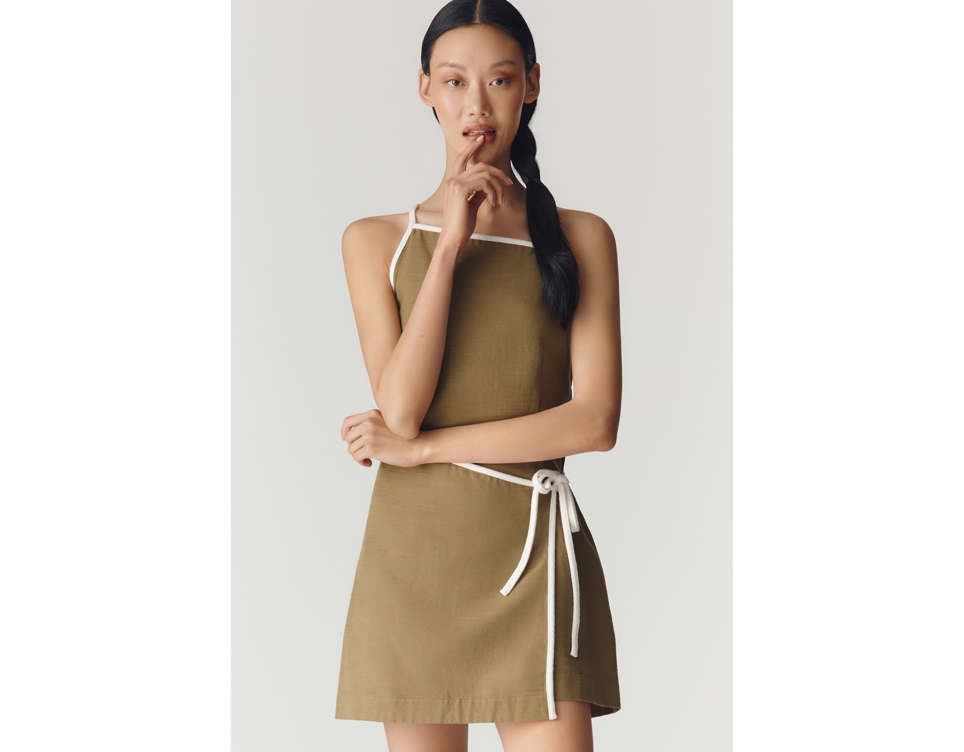Significant Other Laika Tie-Front Mini Dress