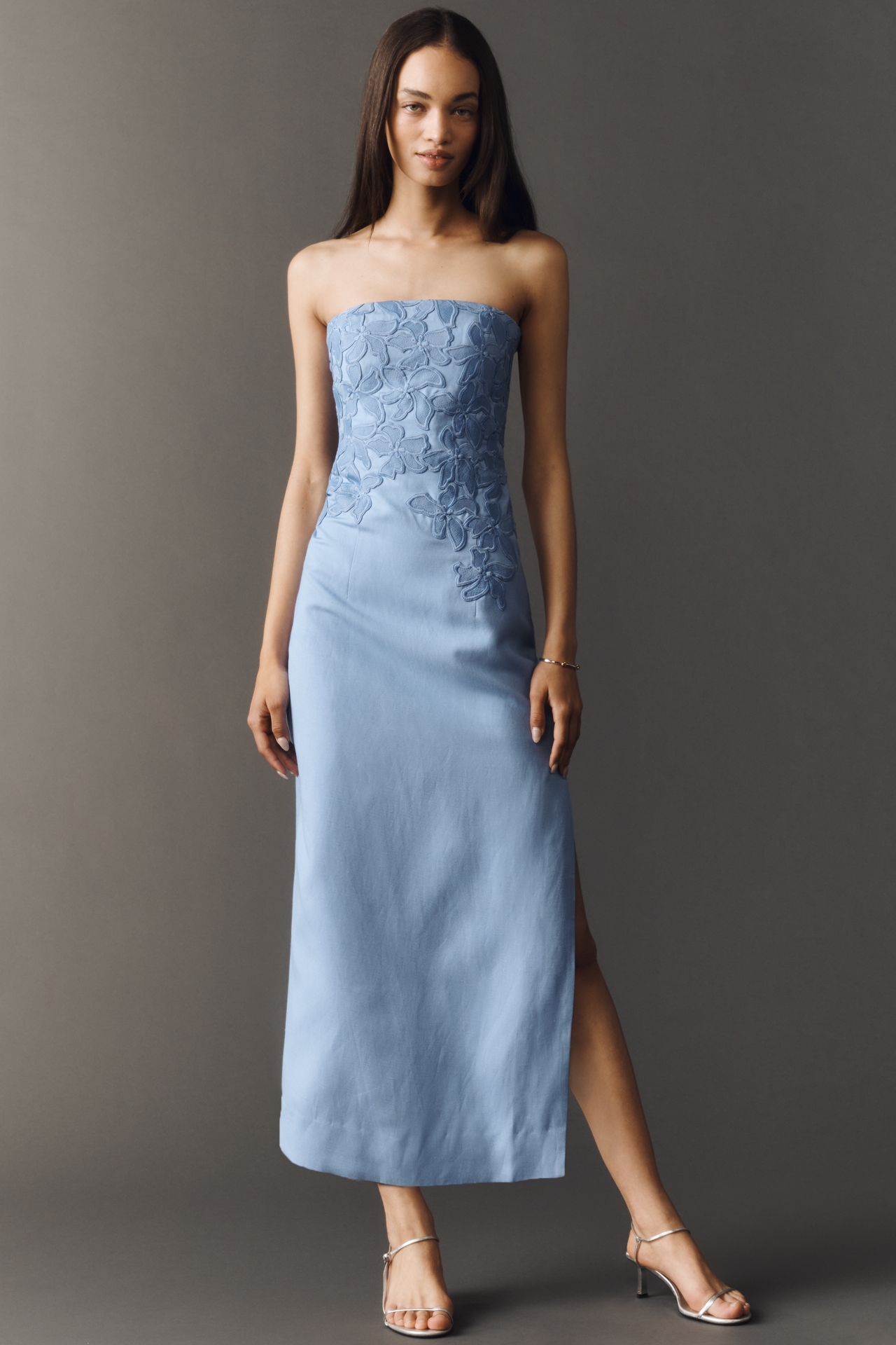 Significant Other Idette Petite Linen Blend Dress