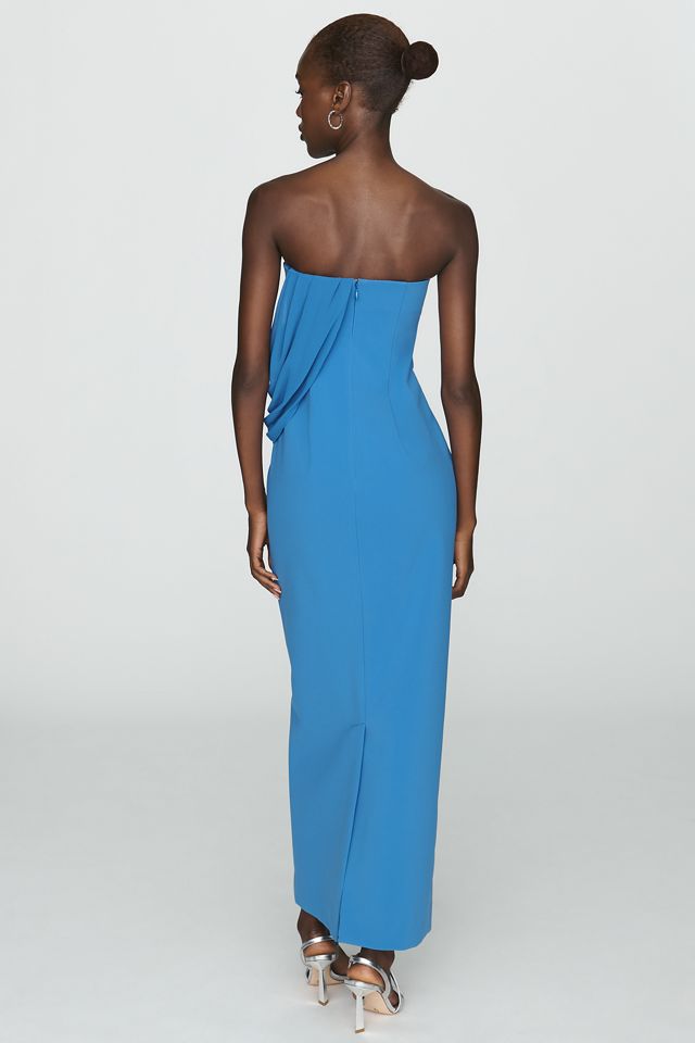 Significant Other Edda Strapless Draped Midi Dress #1