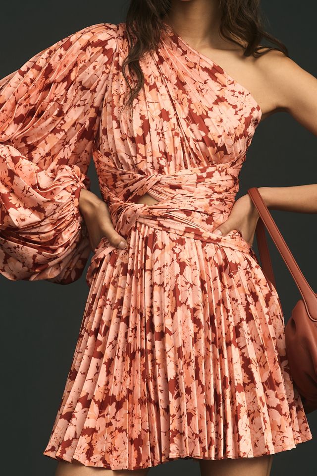 Acler Auroa One-Shoulder Pleated Mini Dress #3