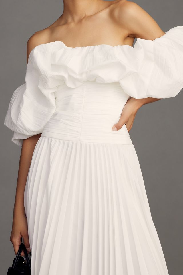 Acler Arahura Off-The-Shoulder Midi Dress #1