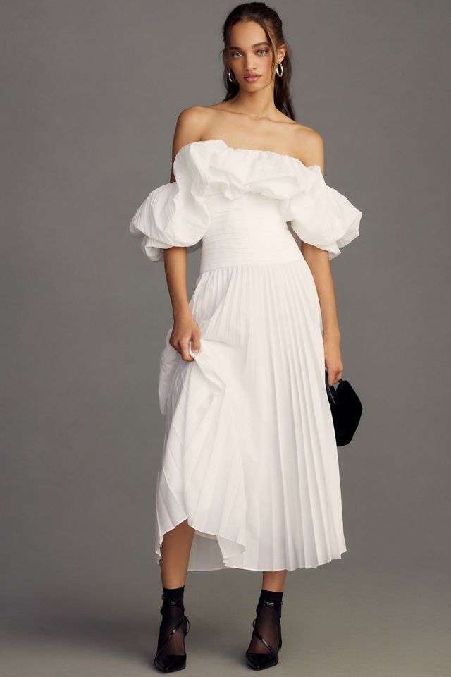 Acler Arahura Off-The-Shoulder Midi Dress #3