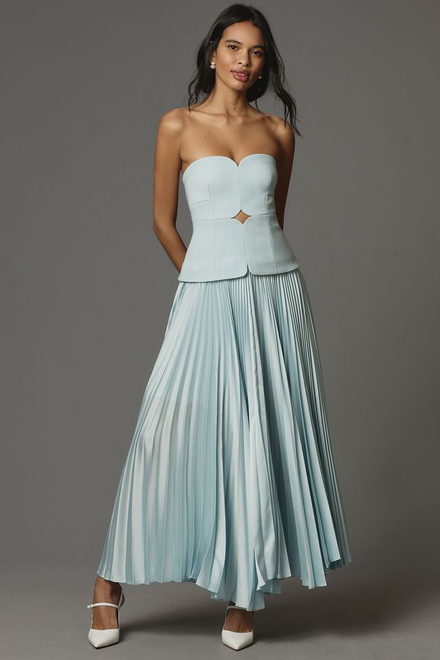 acler blue strapless dress AVONLEA MIDI DRESS main image 0
