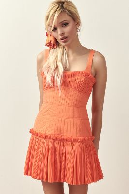 Acler Dartnell Mini Dress In Orange
