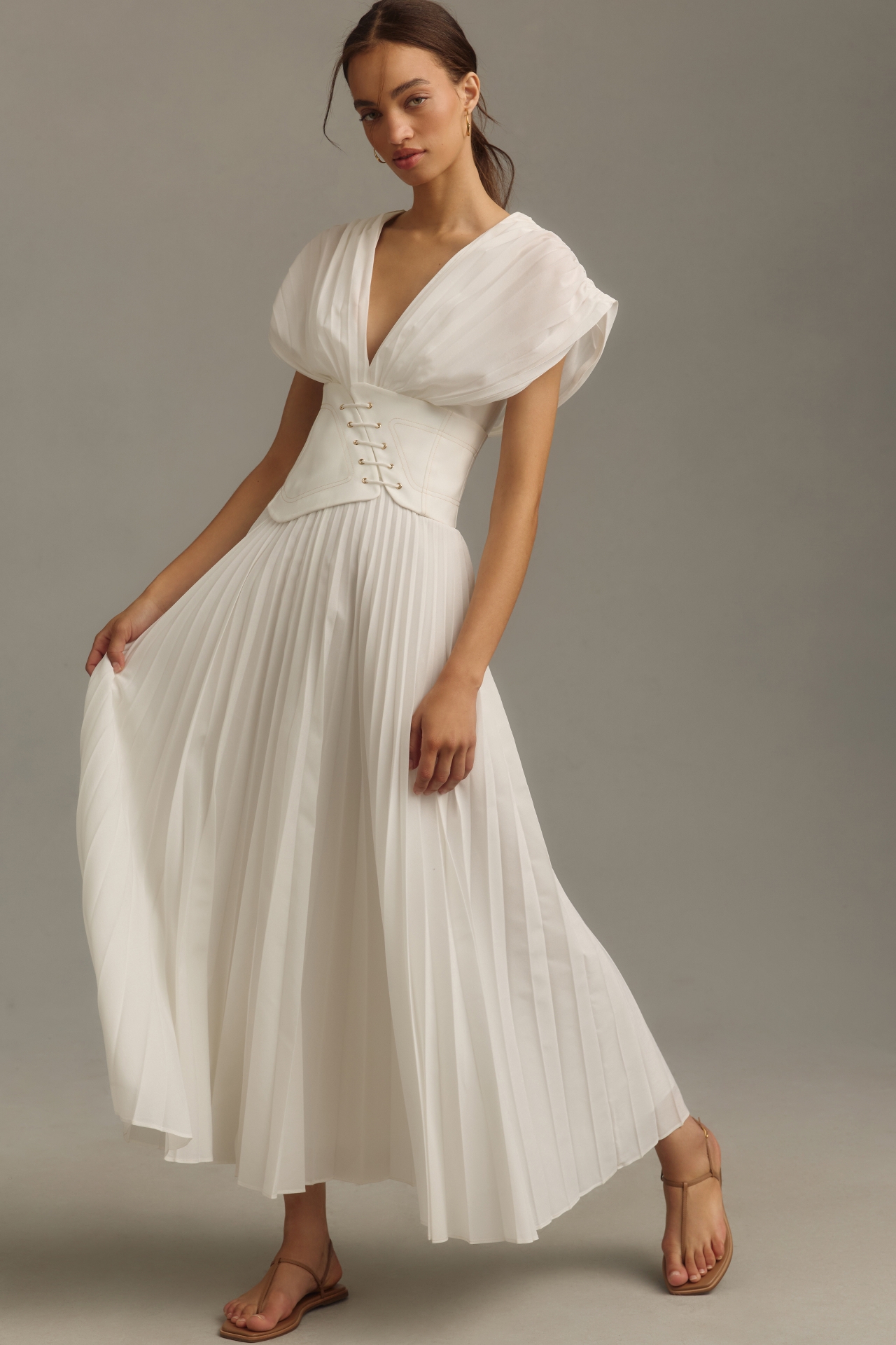 Acler Airlie V-Neck Midi Dress at MarketFair Shoppes in Princeton, NJ