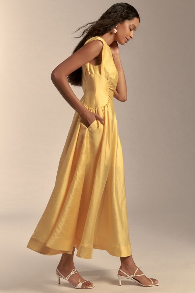 Acler Emery Sleeveless Linen Maxi Dress #1