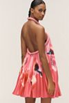 Acler Fixby Halter Pleated Mini Dress