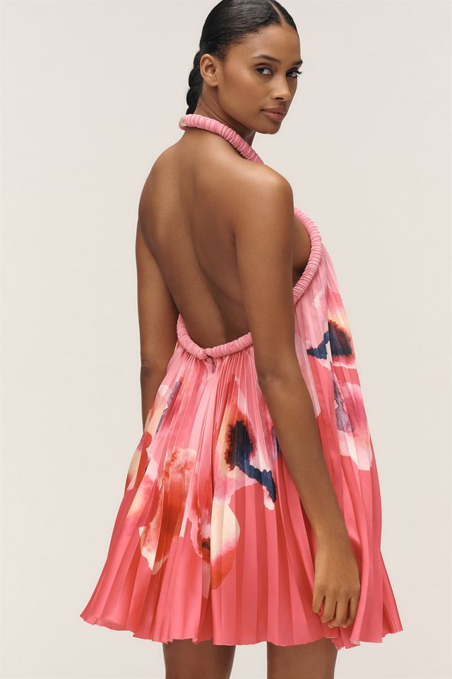 Acler Fixby Halter Pleated Mini Dress #1