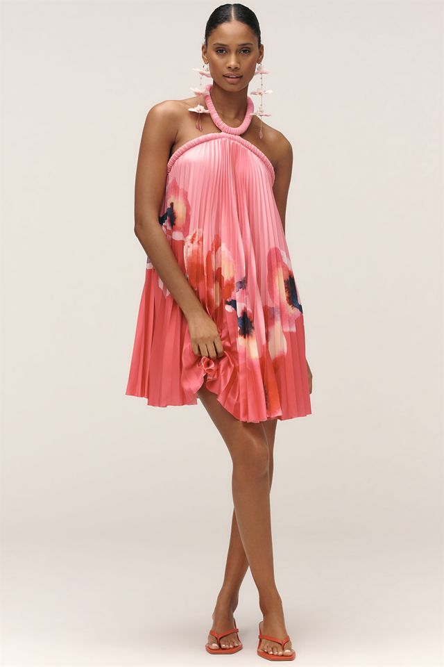 Acler Fixby Halter Pleated Mini Dress #2