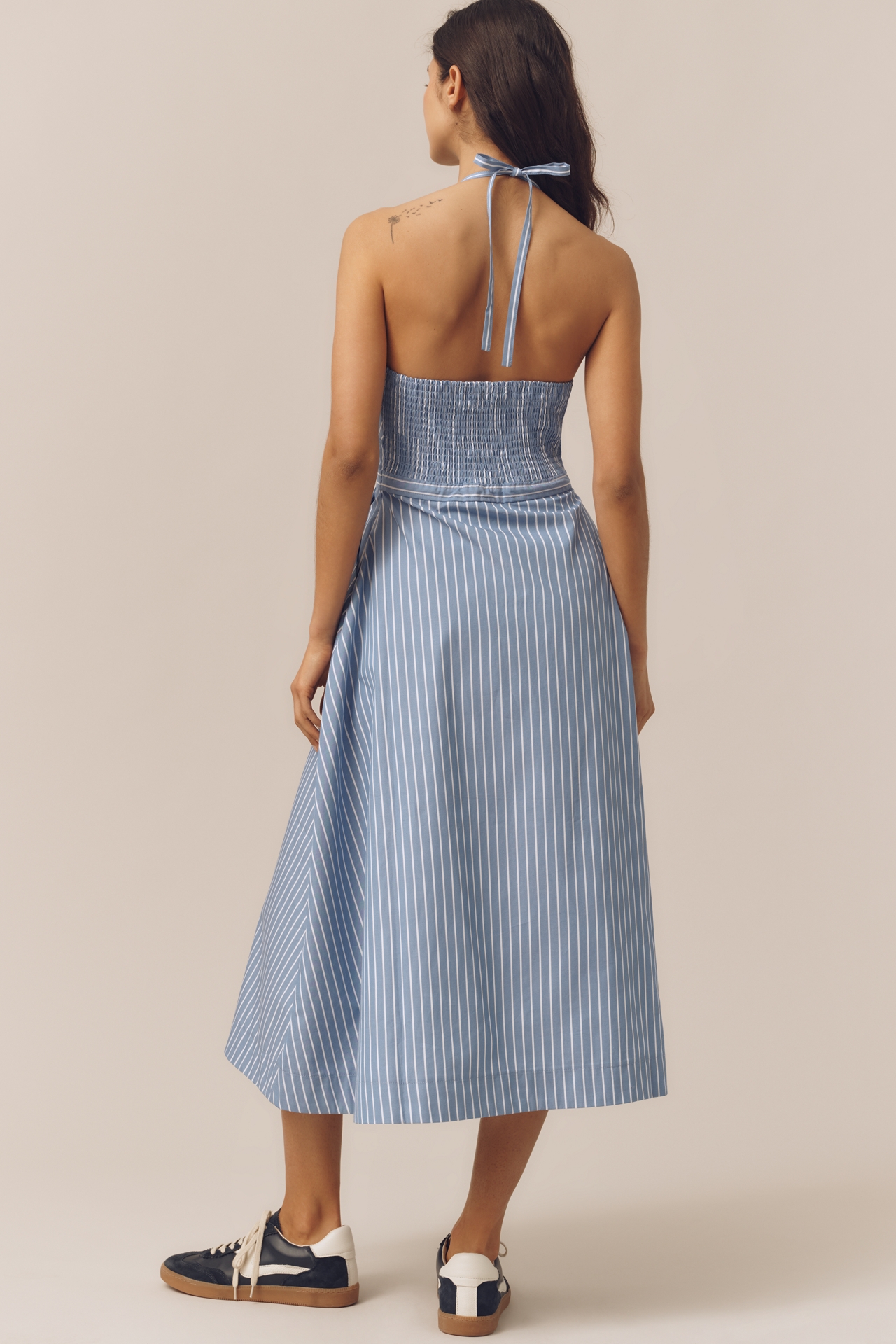 Central Park West Halter Neck Midi Dress