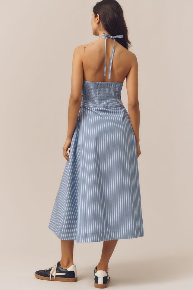 Central Park West Halter Neck Midi Dress #1