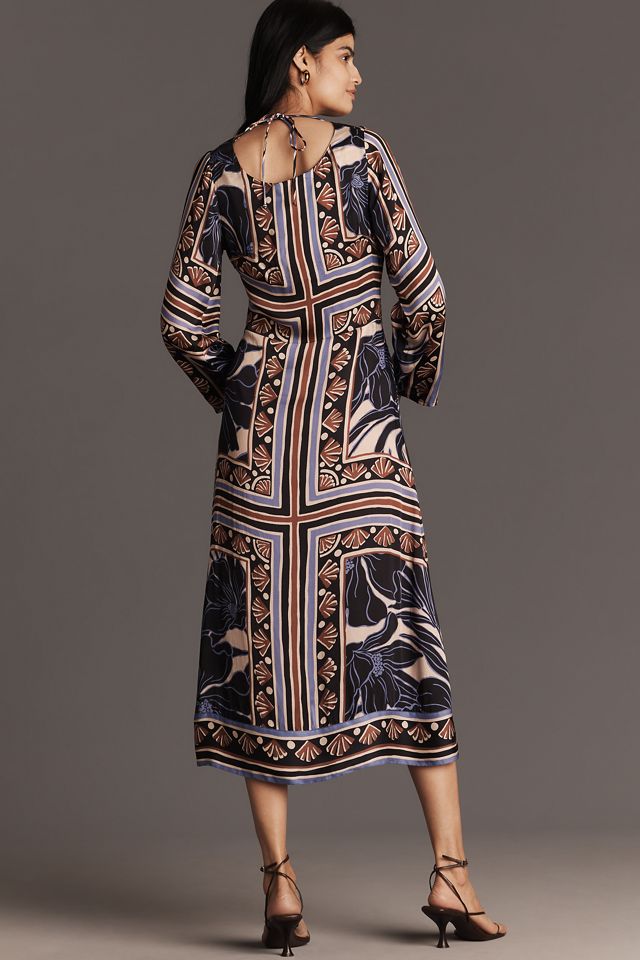 Cental Park West Lilliane Long-Sleeve Midi Dress #1