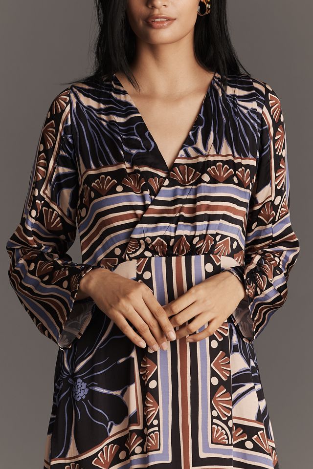 Cental Park West Lilliane Long-Sleeve Midi Dress #2