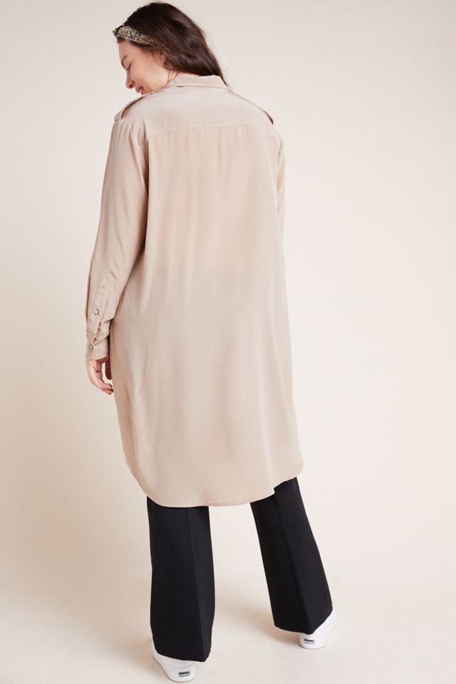 Gabi Silk Plus Shirtdress #1