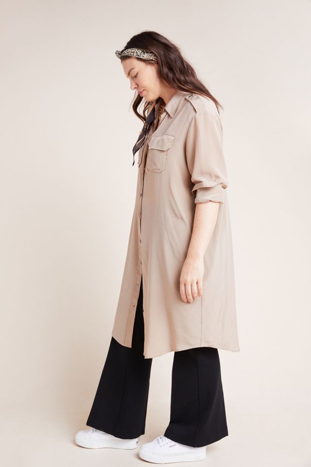 Gabi Silk Plus Shirtdress #2