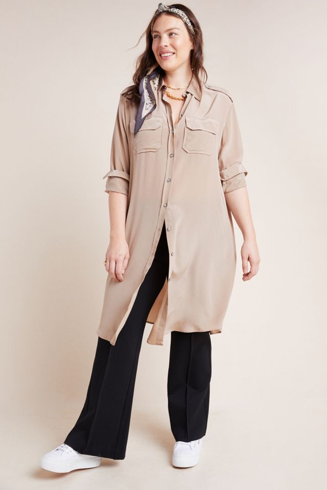 Gabi Silk Plus Shirtdress #4