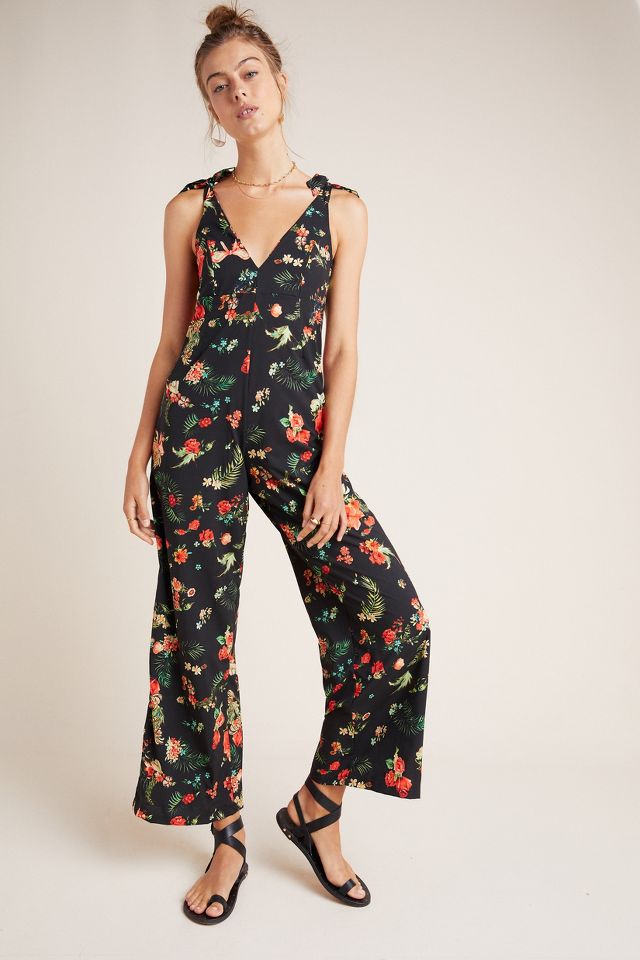 Anthropologie floral jumpsuit on sale