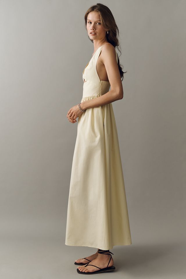 Susana Monaco V-Neck Cotton Maxi Dress #1