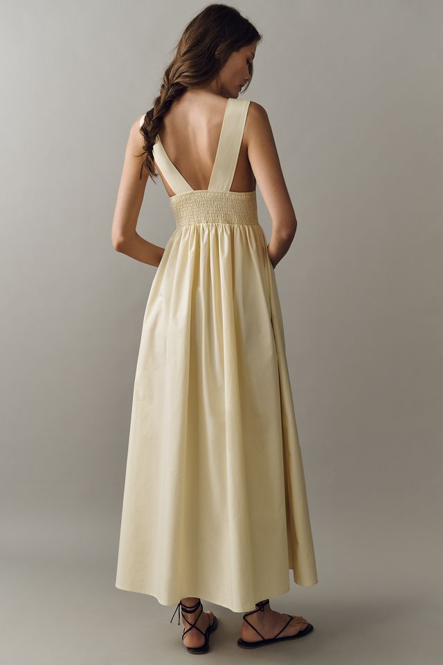 Susana Monaco V-Neck Cotton Maxi Dress #3