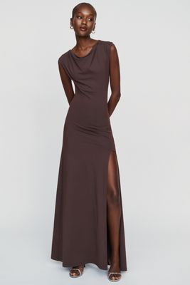 Susana Monaco Cowl Neck Jersey Maxi Dress