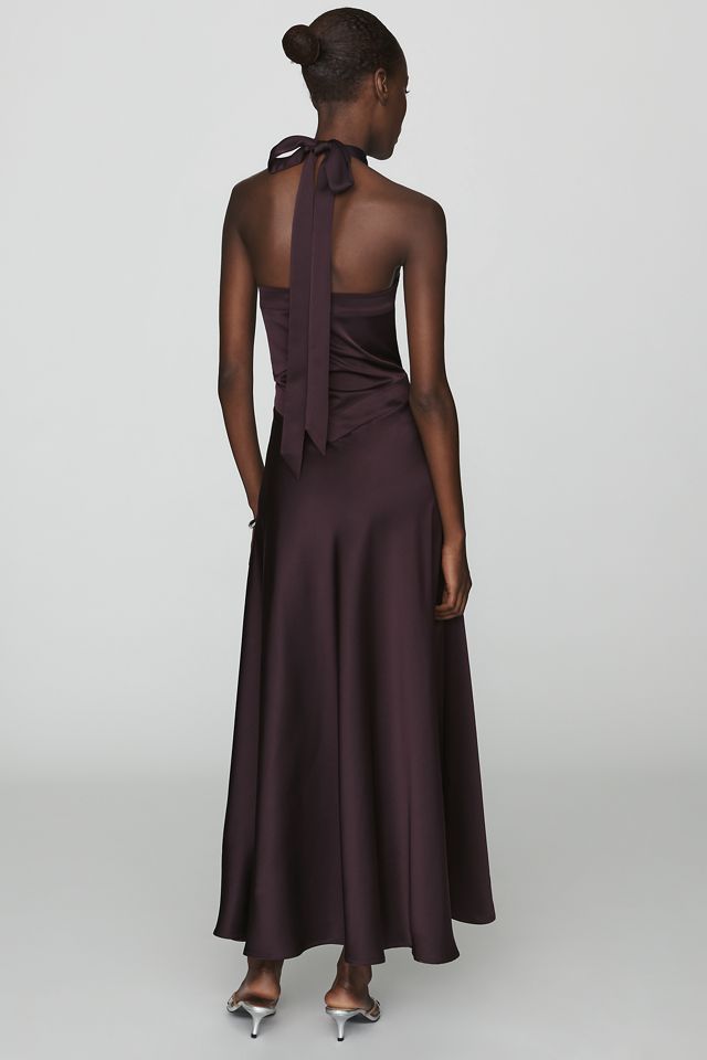 Susana Monaco V-Waist Halter Maxi Dress #1
