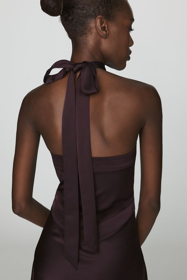 Susana Monaco V-Waist Halter Maxi Dress #3