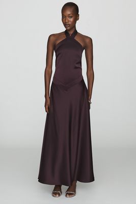 Susana Monaco V-Waist Halter Maxi Dress