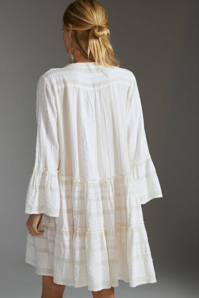 Devotion Twins The Ella Embroidered Tunic Dress | Anthropologie