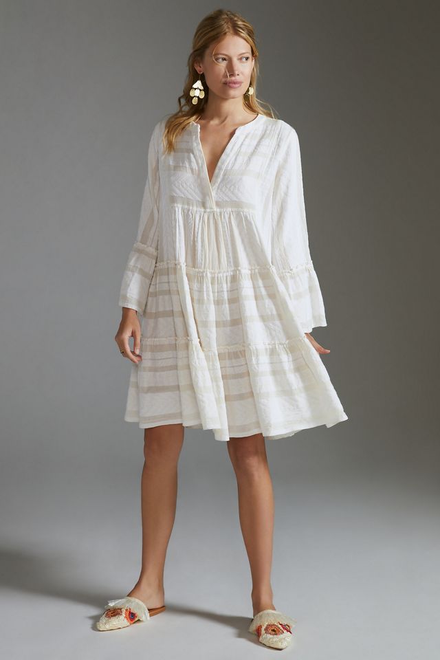 Devotion Twins The Ella Embroidered Tunic Dress | Anthropologie