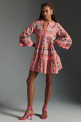 DEVOTION TWINS EMBROIDERED ELLA TUNIC DRESS