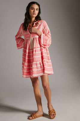 Devotion Twins Embroidered Ella Tunic Dress | Anthropologie