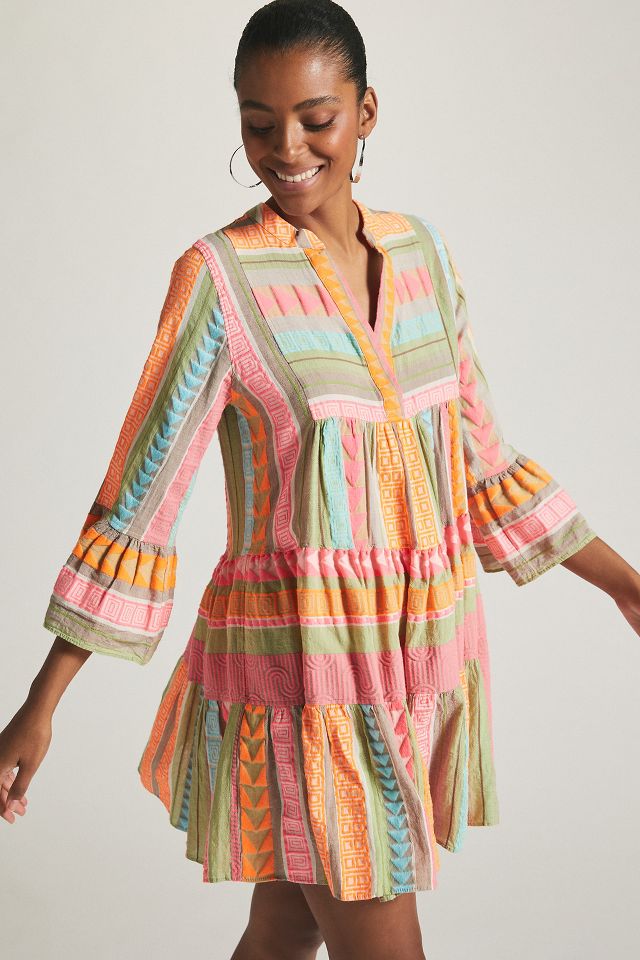 Devotion Twins Embroidered Ella Tunic Dress | Anthropologie