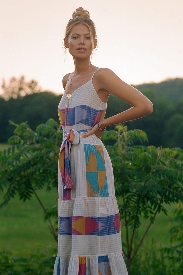 Colorblocked Maxi Dress #1