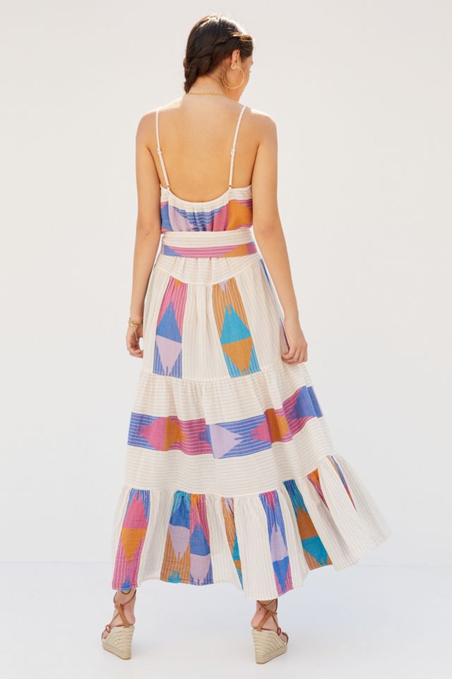 Colorblocked Maxi Dress #5