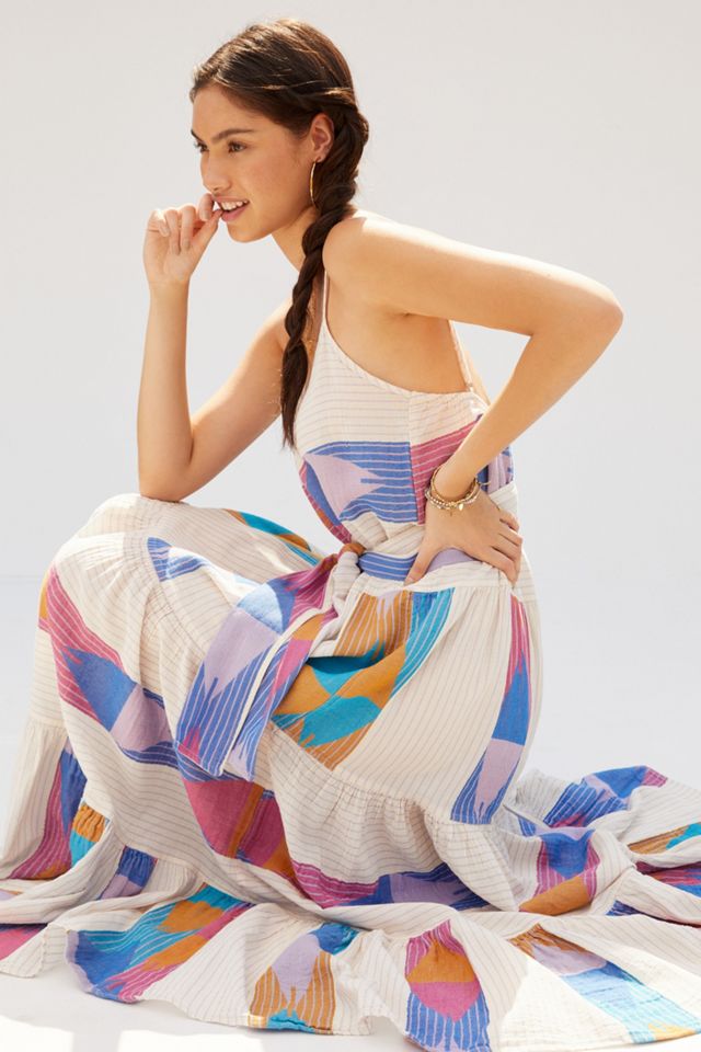 Colorblocked Maxi Dress #2