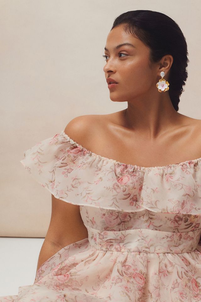 off the shoulder mikado wedding dress Cassidy Off-Shoulder Ivory Wedding Dress with Train Ivory / 24