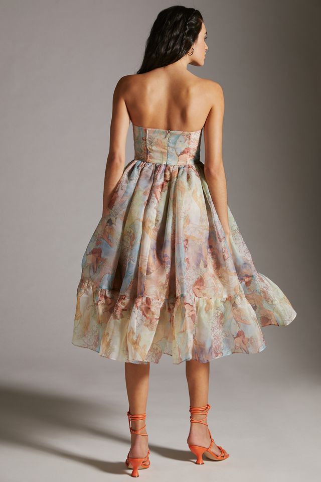 Selkie Corset Puff Midi Dress #2