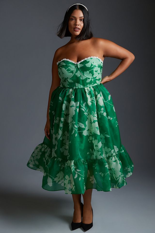 green emerald velvet dress The Unicorn Defends Himself Poet Slip Dress main image 0