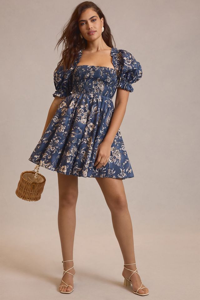 Selkie Puff-Sleeve Mini Dress #3