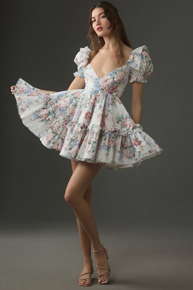 Selkie Cotswolds Puff-Sleeve Mini Dress #3
