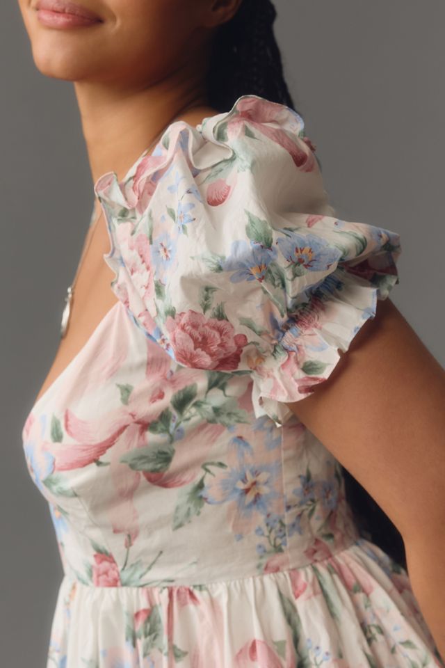 Selkie Cotswolds Puff-Sleeve Mini Dress #6