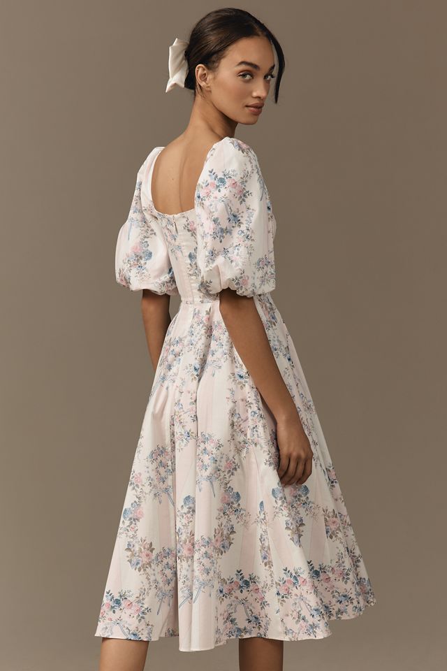 Selkie The Puff-Sleeve Day Midi Dress #2