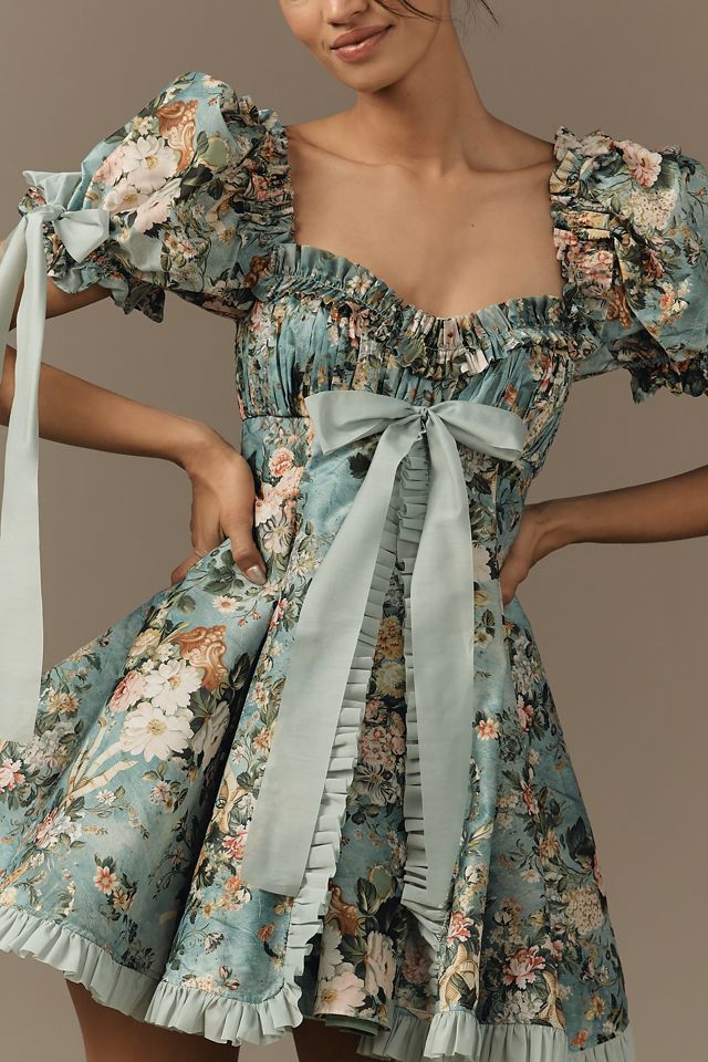 Selkie Das Tulum Schleife Mini Kleid #1