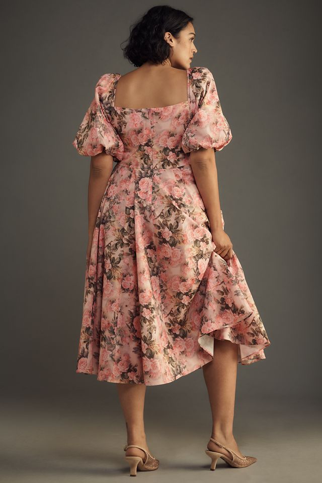 Selkie Plus Puff-Sleeve Midi Dress | Anthropologie