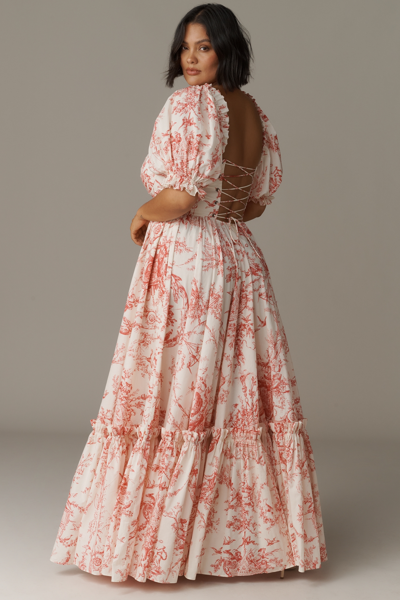 Selkie Plus Puff-Sleeve Maxi Dress