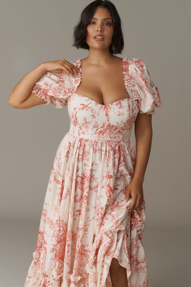 Selkie Plus Puff-Sleeve Maxi Dress #2